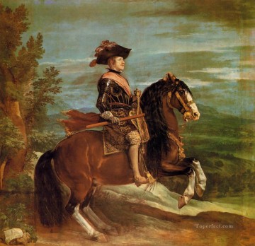  diego Pintura al %C3%B3leo - Felipe IV a caballo retrato Diego Velázquez
